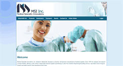 Desktop Screenshot of msimedical.com